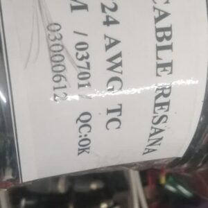 سیم AWG 24 قلع اندود ۱۲ رشته مشکی حلقه ای ۳۰۰ متری