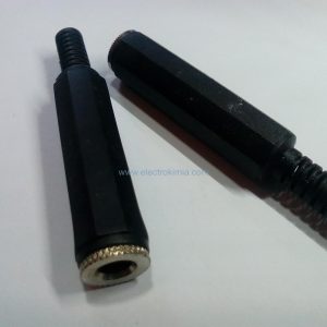 فیش سرکابلی میکروفن مادگی پلاستیکی دم دار