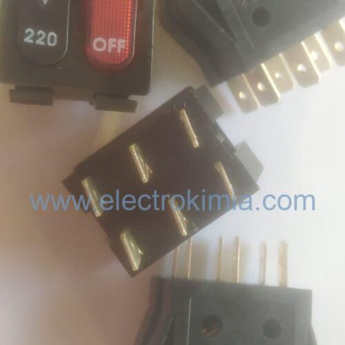 کلیدراکر باریک دوپل چراغدار ۱۵آمپر کروز