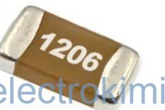 خازن SMD 50V 1206 220PF