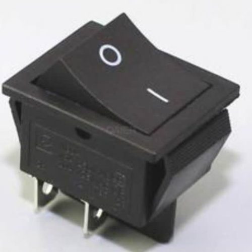 کلید راکر ۲۵*۳۰- ۴ پین مشکی ۱۶ آمپر برنج